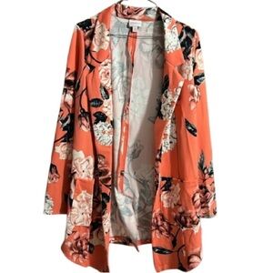 #422 NWT Lularoe Gwen Small peach floral blazer